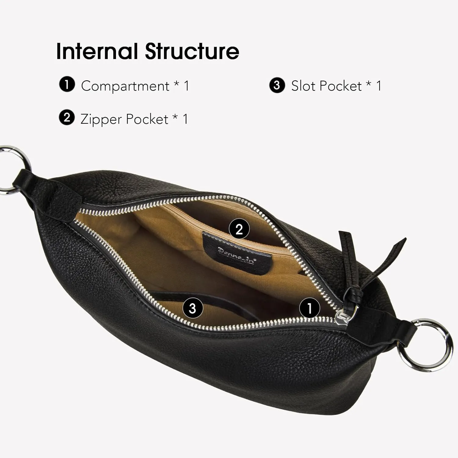 Genuine Leather Hobo Bag for Women, Small Shoulder Bags and Hobo Crossbody Bags for Women with Adjustable Strap