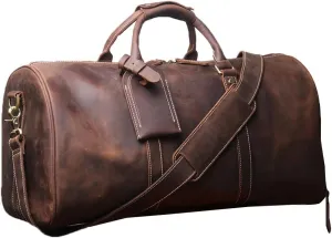 GHYUBYER Men's Leather Messenger Bag, Backpack for Men Travel Carry On15 Inches Laptop Briefcase Business Satchel Computer Handbag Shoulder Bag for Men (Color : Retro Color)
