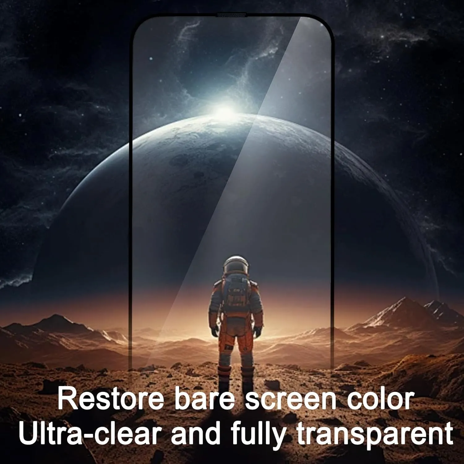 Glass Screen Protector for iPhone 12 6.1 inch[2 Pack][Easy Installation],with 2 Camera Lens Protectors,HD Clear Full Screen Tempered Glass,Case Friendly