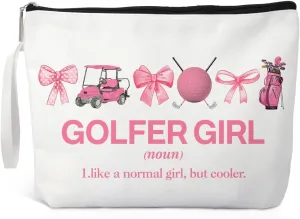 Golfer Makeup Bag, Funny Cosmetic Bag for Golf Player, Golf Gifts for Women, Ladies Golf Gifts, Golf Lover Gifts, Golf Weekend Gifts for Women, Golf Team Gifts