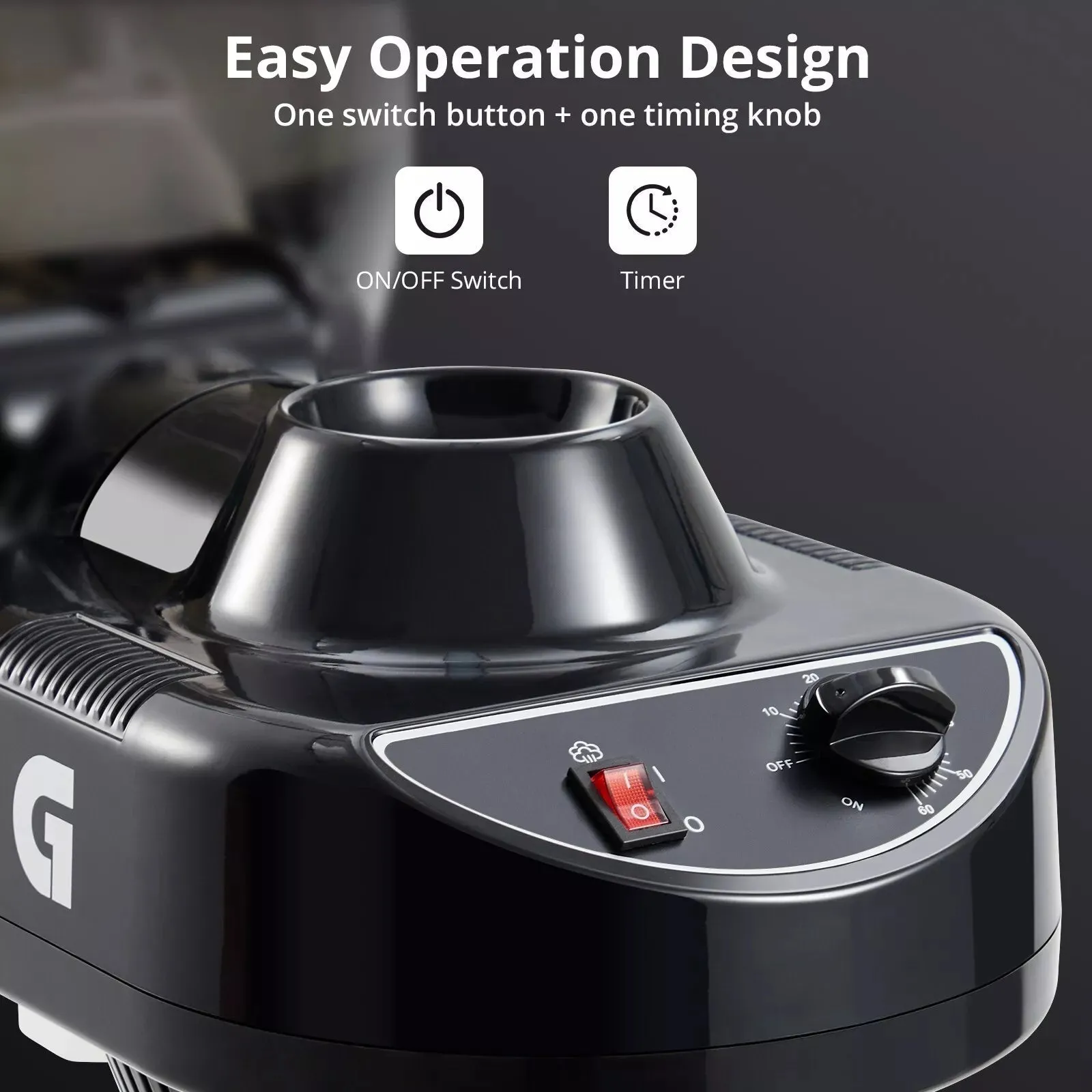 Hair Steamer Machine, Adjustable Bonnet, Timer, Professional & Home