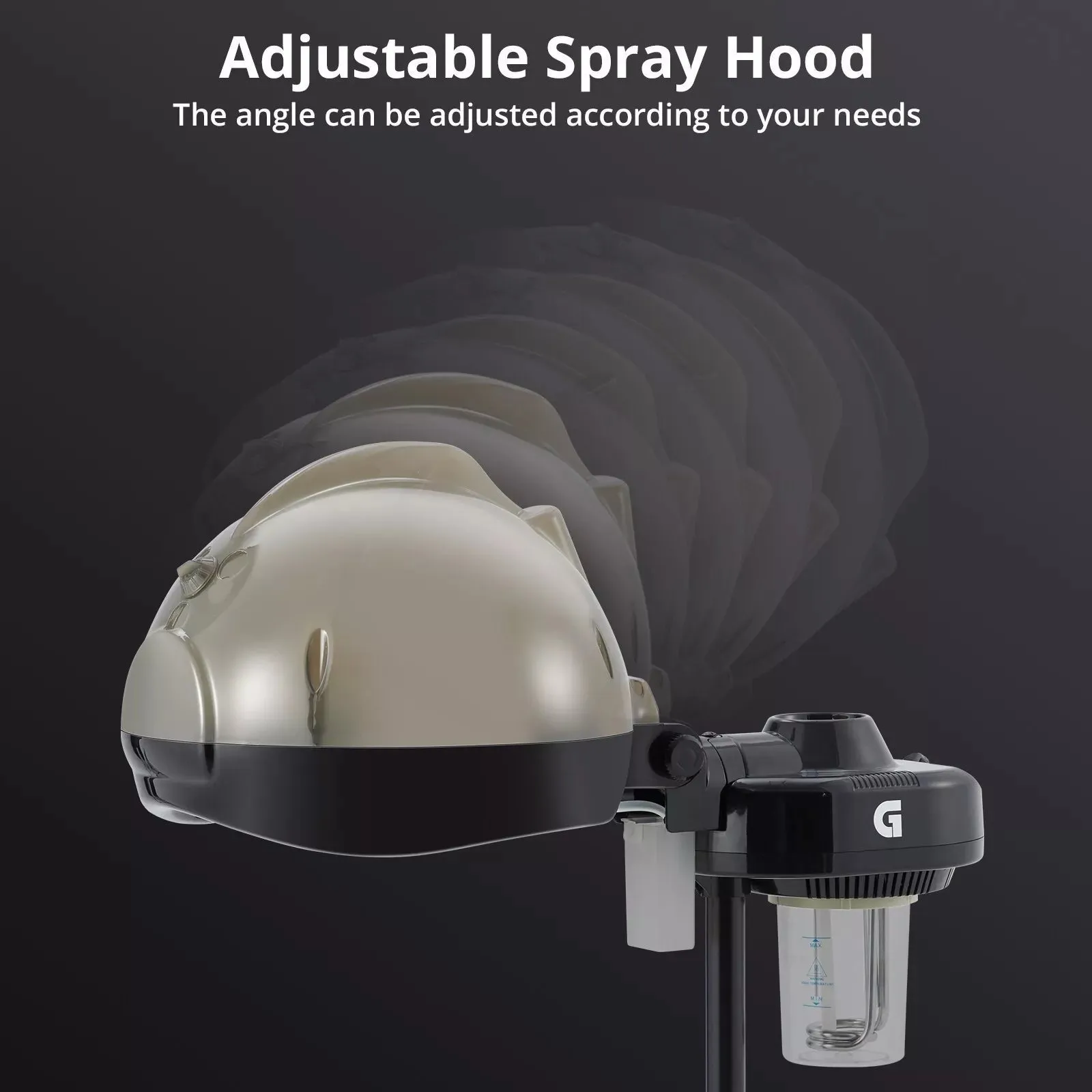 Hair Steamer Machine, Adjustable Bonnet, Timer, Professional & Home