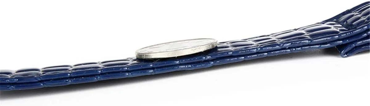 Handbag Strap PU Leather Shoulder Strap Adjustable Bag Strap with Metal Swivel Hooks for Crossbody Bag Briefcase Messenger Bag DIY Purse Making(Blue)