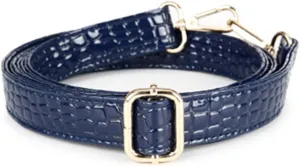Handbag Strap PU Leather Shoulder Strap Adjustable Bag Strap with Metal Swivel Hooks for Crossbody Bag Briefcase Messenger Bag DIY Purse Making(Blue)