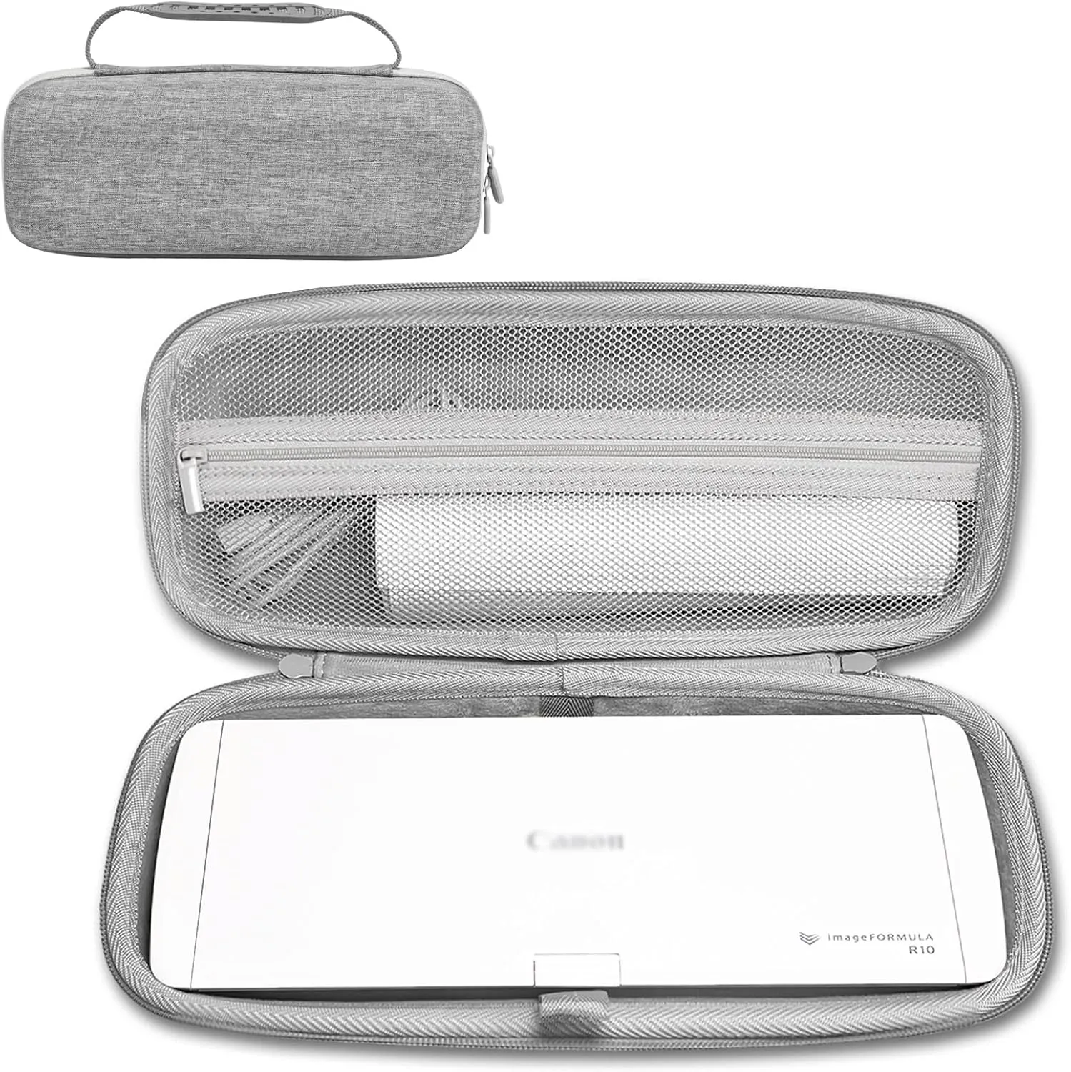 Hard EVA Travel Case Fits for Canon imageFORMULA R10 / P-215II Portable Document Scanner,CASE ONLY