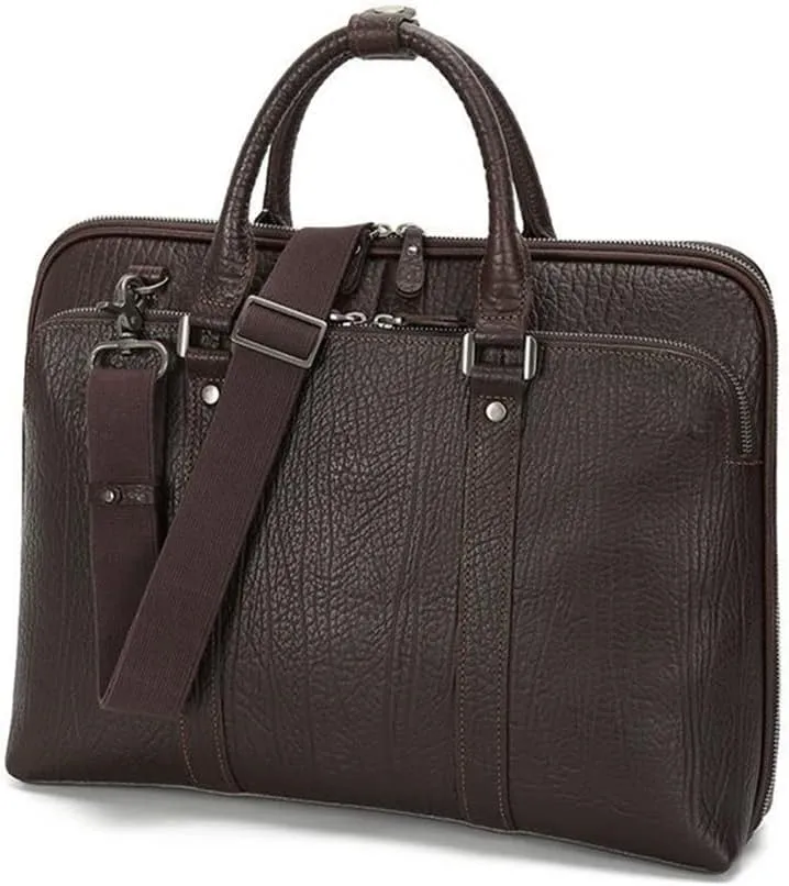 HBJWOV Business Men's Handbag Briefcase 15.6 Inch Shoulder Crossbody Bag Leather Men's Bags Computer Bag