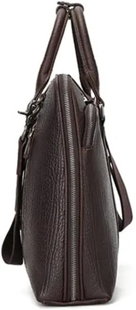 HBJWOV Business Men's Handbag Briefcase 15.6 Inch Shoulder Crossbody Bag Leather Men's Bags Computer Bag
