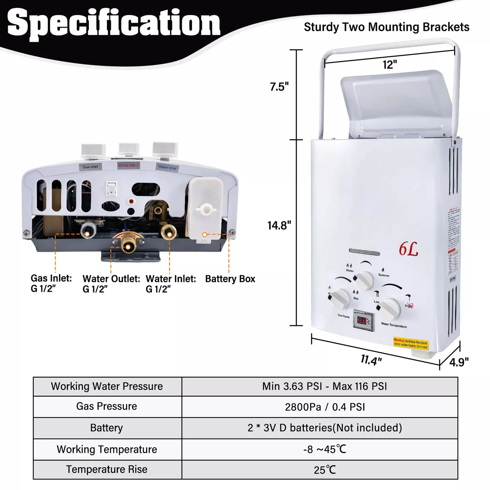 Instant Water Heater Tankless, Energy-Efficient Hot Water On Demand