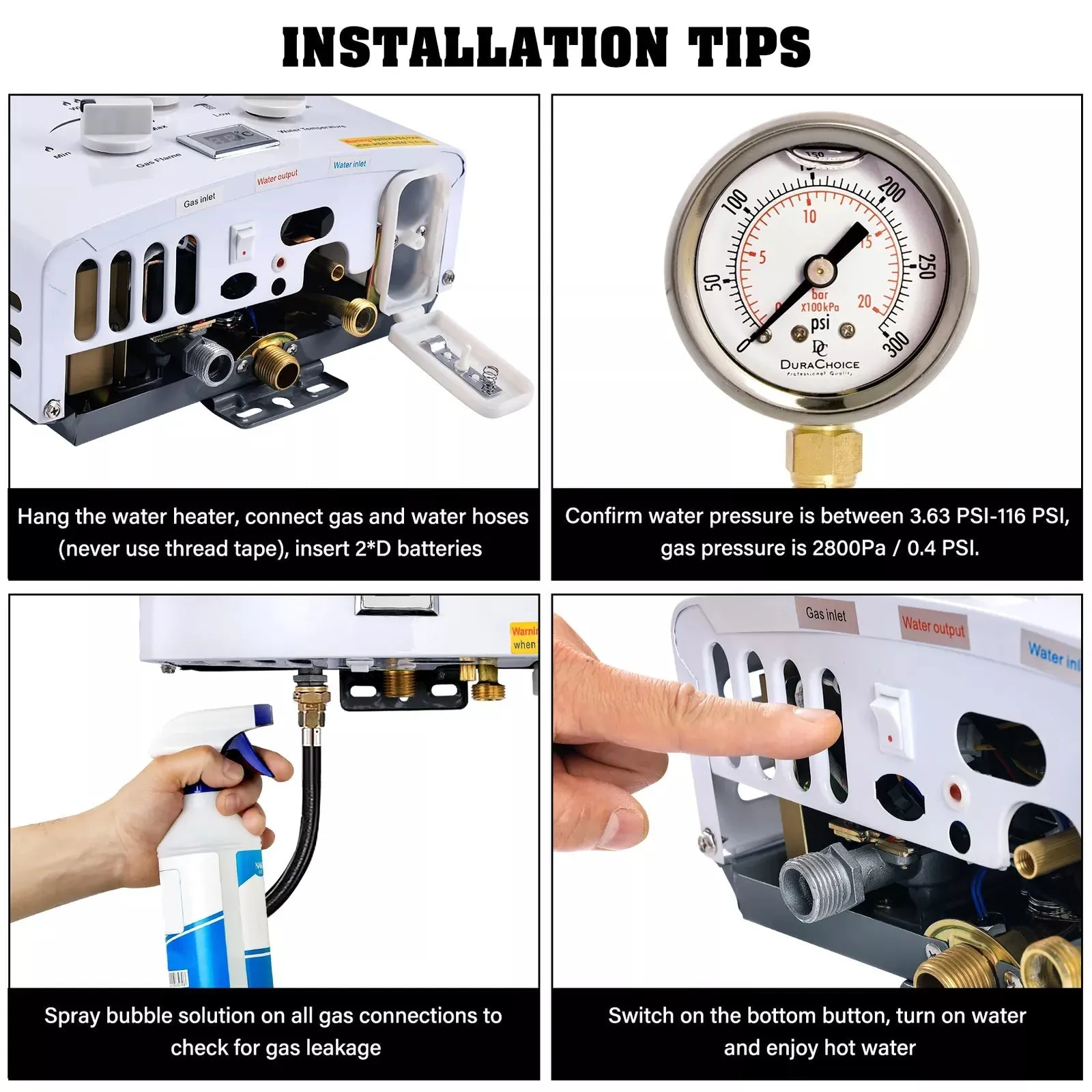 Instant Water Heater Tankless, Energy-Efficient Hot Water On Demand