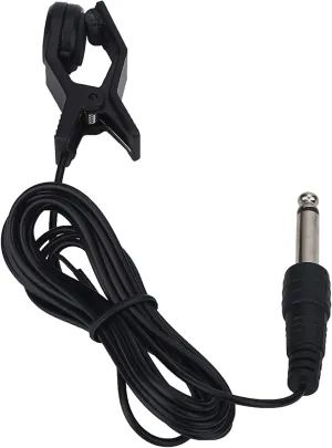 Instrument Vocal Pickup Clip on Microphone - Condenser Mic for Tuning - Super Long Cable for Easy Usage - Great for Musicians