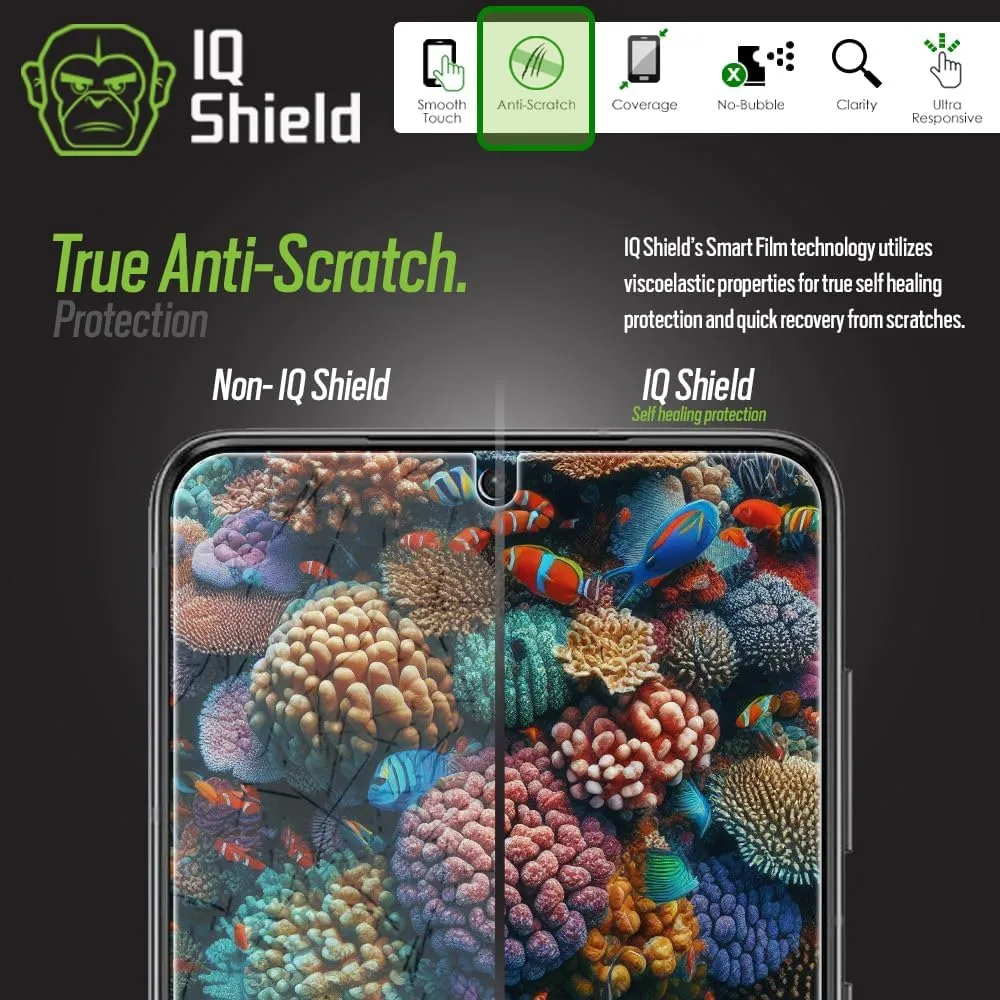 IQShield Screen Protector Compatible with Samsung Galaxy S21 (6.2 inch)(3-Pack)(Case Friendly)[Works with Fingerprint Scanner] Anti-Bubble Clear TPU Film