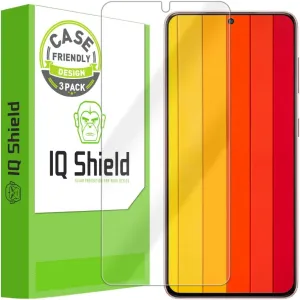 IQShield Screen Protector Compatible with Samsung Galaxy S21 (6.2 inch)(3-Pack)(Case Friendly)[Works with Fingerprint Scanner] Anti-Bubble Clear TPU Film