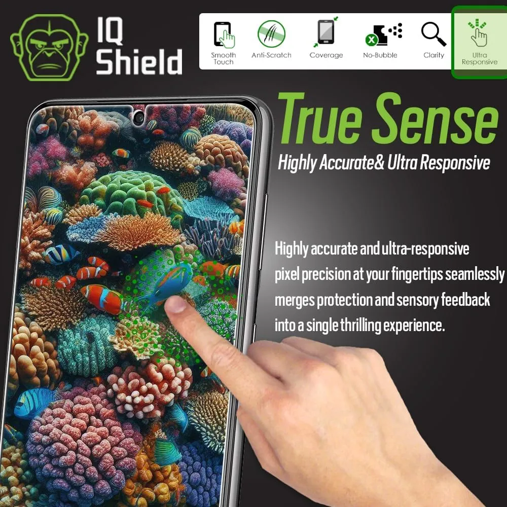 IQShield Screen Protector Compatible with Samsung Galaxy S21 (6.2 inch)(3-Pack)(Case Friendly)[Works with Fingerprint Scanner] Anti-Bubble Clear TPU Film
