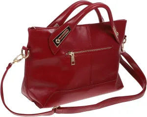 Leather Shoulder Bag Leather Crossbody Bag Wax Shoulder Bag Women Shoulder Bag
