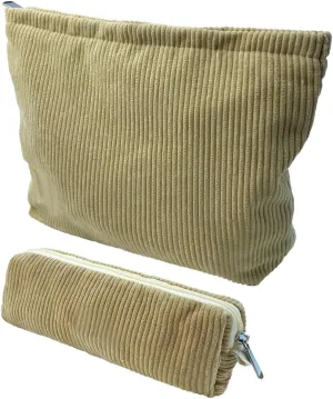 LETGO Cute Makeup Bag, Cute Makeup Pouch,Small Makeup Bag For Purse, Travel Cosmetic Bag Makeup Pouch Corduroy Cosmetic Bag for Women