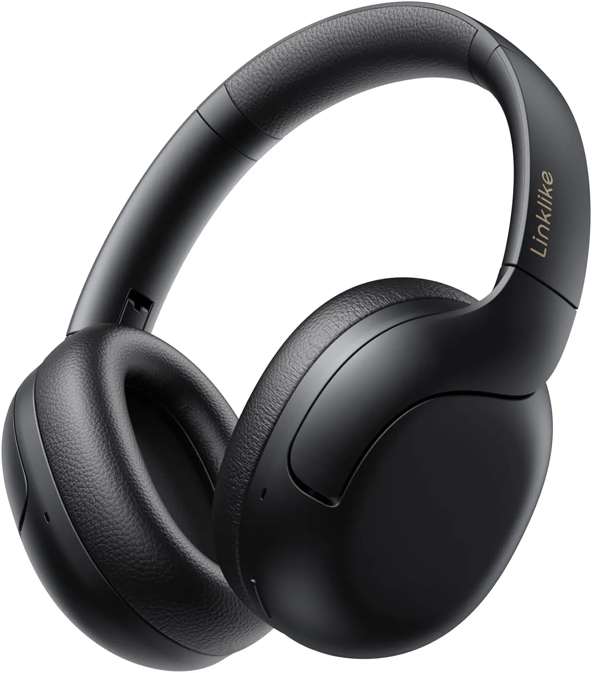 Linklike Over-Ear Wireless Headphones 50dB ANC Hi-Res Audio, 180H Playtime Noise Canceling Headphones, Touch Control Foldable Bluetooth Headset with IPX5 Waterproof, Best for Travel/Gym/Office