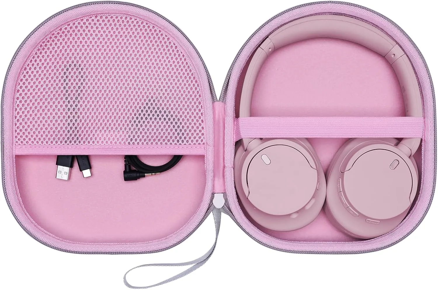 LTGEM Case Compatible with Sony WH-CH720N / WH-CH520 Noise Canceling Headphones Over The Ear Headset, Pink