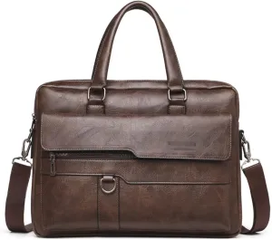 Men's Bag Handbag Shoulder Bag Vintage Men's Bag Briefcase Men's Crossbody Bag Briefcase(Black)
