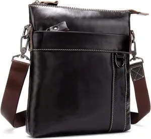 Messenger Bags Retro Men's Briefcase Bag Cowhide Messenger Bag Leather Men's Business Messenger Bag Casual Men's Shoulder Bag