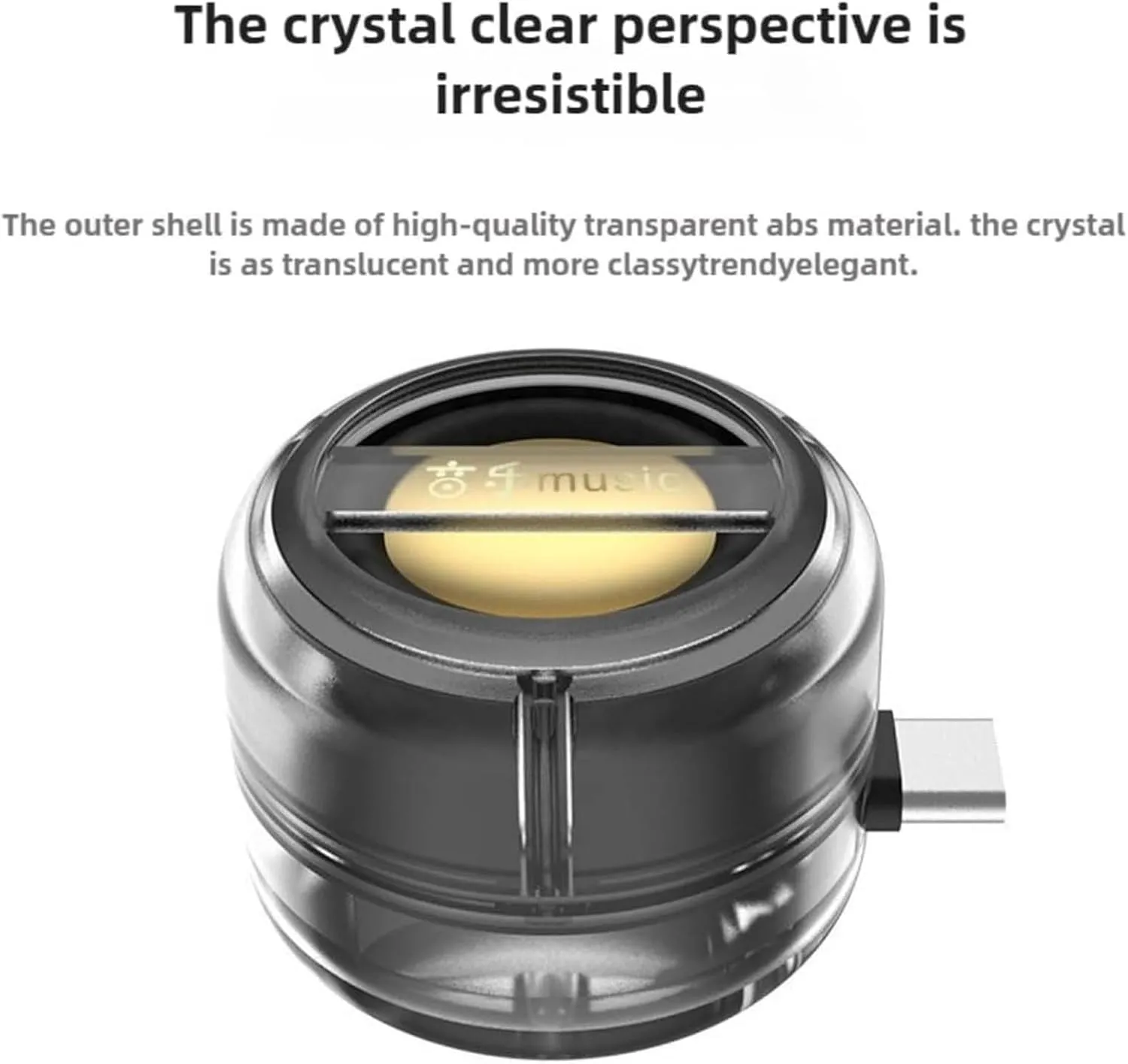 Mini Portable Speaker, Upgrade 5X Speaker Amplifier, Smartphone Sound Booster with Clear Audio, Universal Type-C Sound Box for Music Calls Parties Meetings (C)