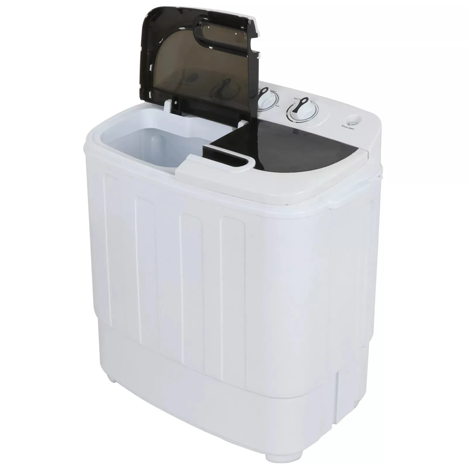 Mini Twin Tub Washing Machine, Efficient 8lbs Wash & 5lbs Spin