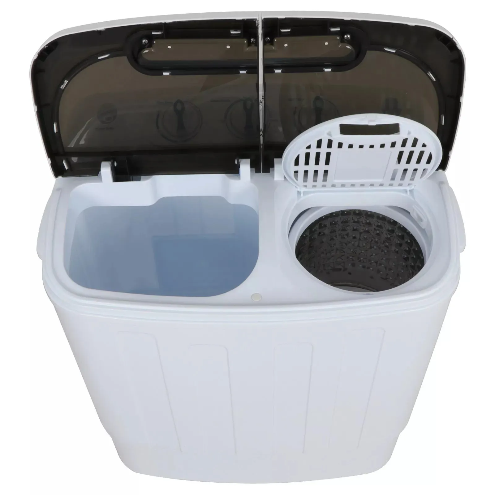 Mini Twin Tub Washing Machine, Efficient 8lbs Wash & 5lbs Spin