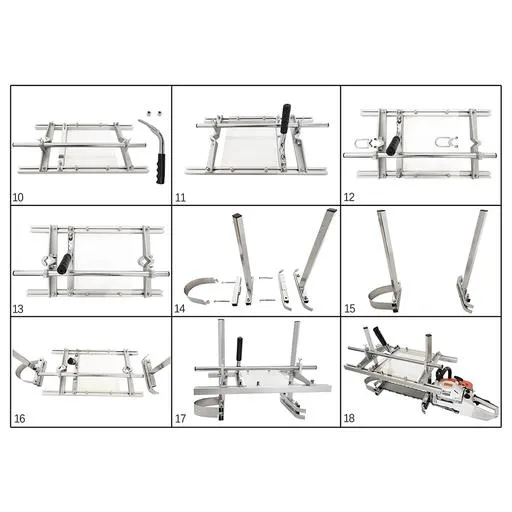 Mobile Portable Chainsaw Sawmill 18"-48", Efficient Wood Milling Tool
