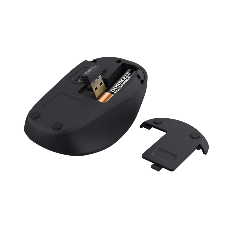 Mouse Inalmbrico Silencioso Trust YVI Eco Friendly BK 24549