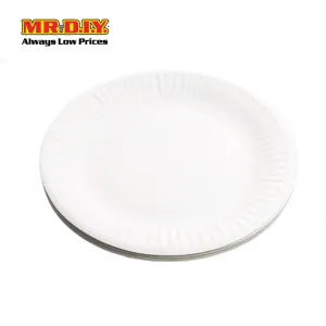 (MR.DIY) Disposable Paper Plate [6inch] (20pcs)
