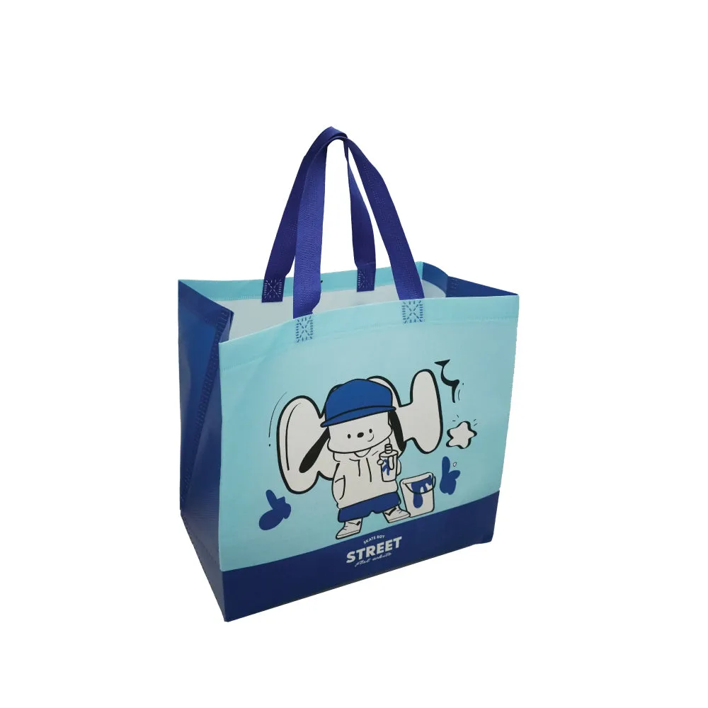(MR.DIY) Flat White- Street Non-Woven Shopping Bag (33 x 30 x 17cm )
