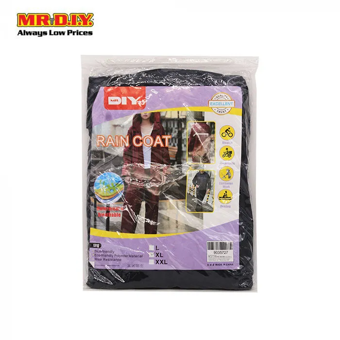 (MR.DIY) High Quality Rain Coat Black