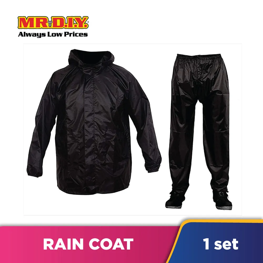 (MR.DIY) High Quality Rain Coat Black