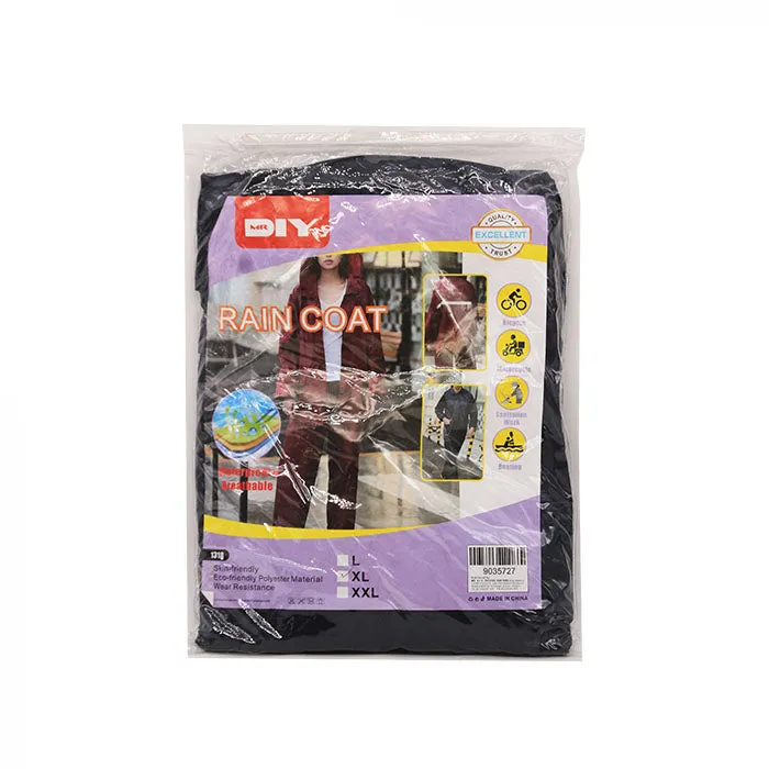 (MR.DIY) High Quality Rain Coat Black