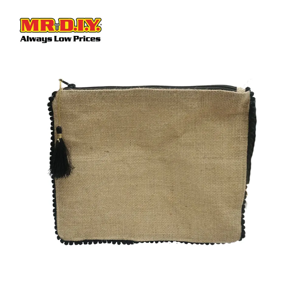 (MR.DIY) Laminated Jute Pouch (25 x 20 cm)