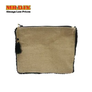 (MR.DIY) Laminated Jute Pouch (25 x 20 cm)