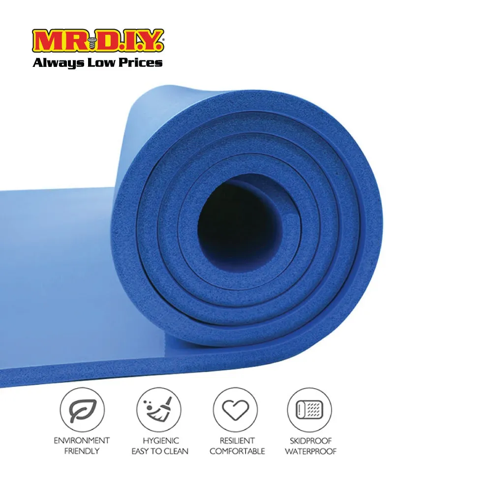 (MR.DIY) LIVEUP NBR Extra Thick Non-Slip Exercise Fitness Yoga Mat