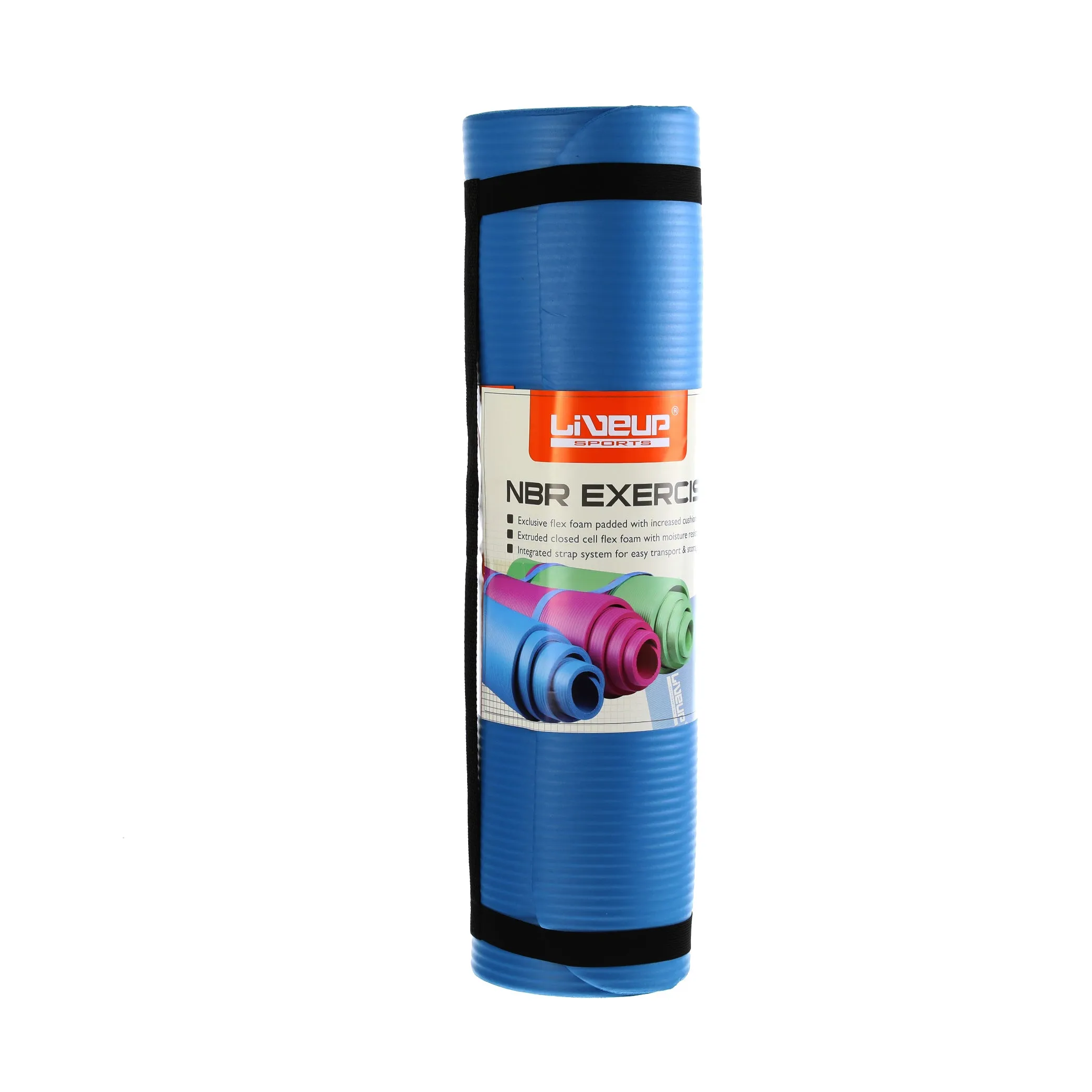 (MR.DIY) LIVEUP NBR Extra Thick Non-Slip Exercise Fitness Yoga Mat