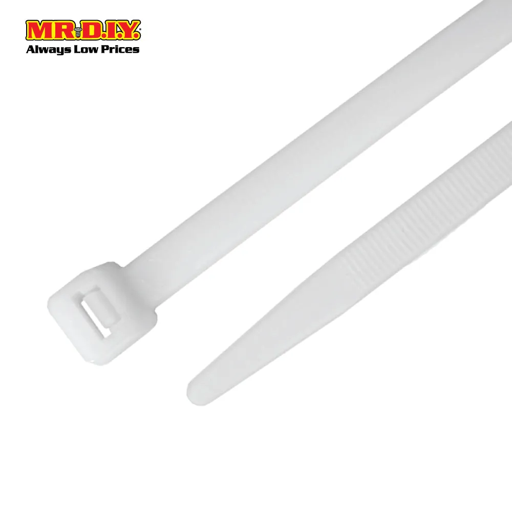 (MR.DIY) White Cable Ties (4mm x 20cm) 100pcs