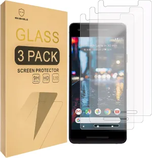 Mr.Shield [3-PACK] Designed For Google Pixel 2 [Tempered Glass] Screen Protector with Lifetime Replacement