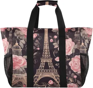 Nander Colorful Cocktail Foldable Tote Bag Waterproof Sandproof Women Beach Bag Handbag Gym Bag Travel Shopping Bag
