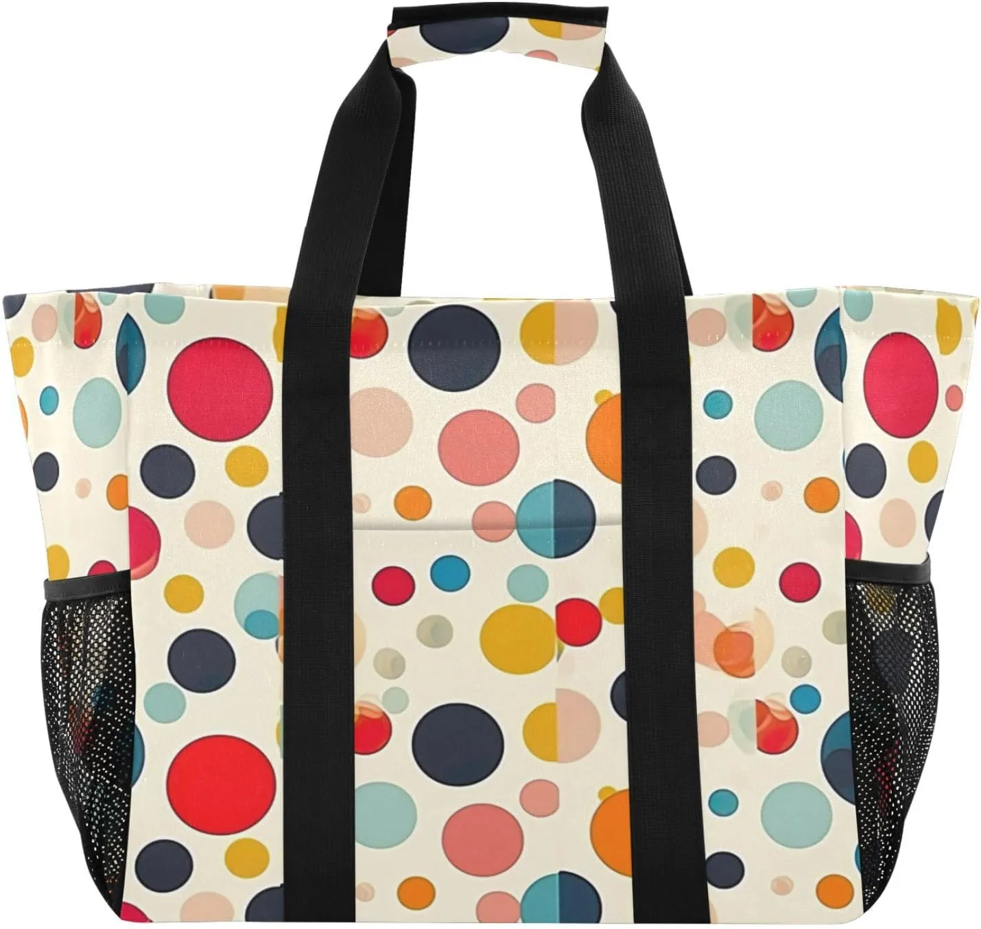 Nander Cute Carrots Foldable Tote Bag Waterproof Sandproof Women Beach Bag Handbag Gym Bag Travel Shopping Bag