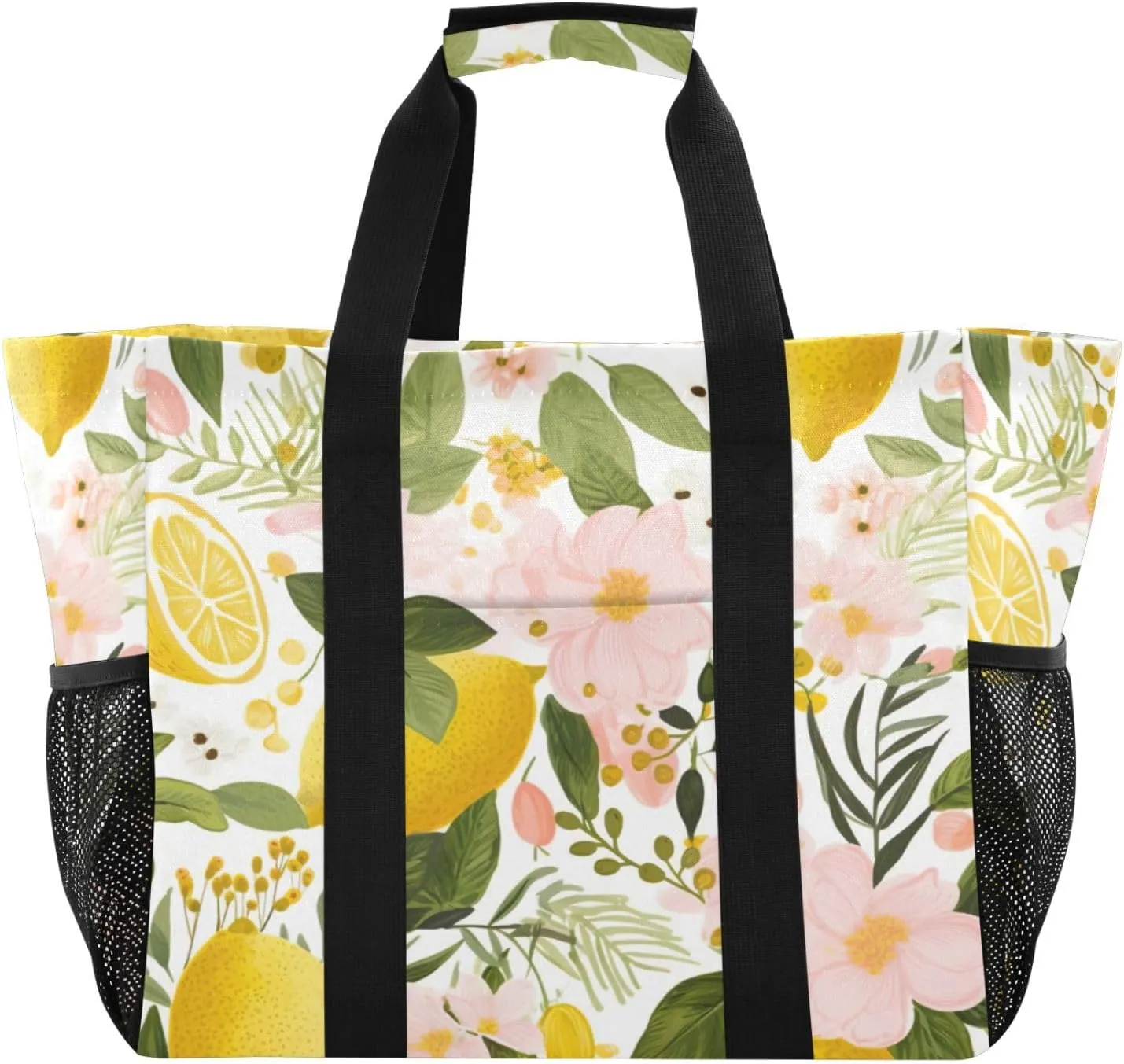 Nander Cute Dinosaur Foldable Tote Bag Waterproof Sandproof Women Beach Bag Handbag Gym Bag