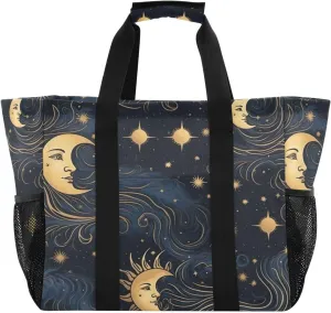 Nander The God Of The Moon Foldable Tote Bag Waterproof Sandproof Women Beach Bag Handbag Gym Bag Travel Shopping Bag