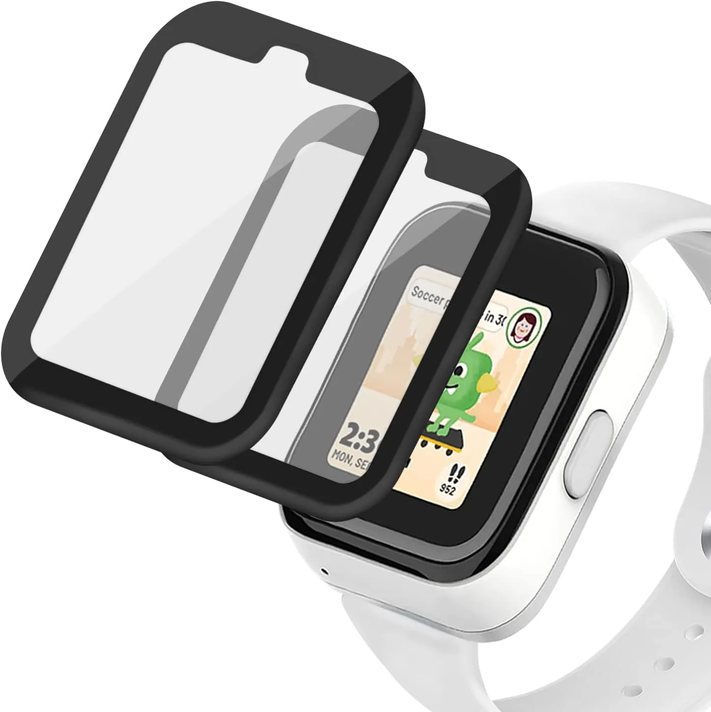 NewJourney Compatible with SyncUP Kids Watch Screen Protector, for Sync UP Kids Watch Screen Protector, Hard PET Clear Kids Watch Protector Watch Accessories (2 Pack)