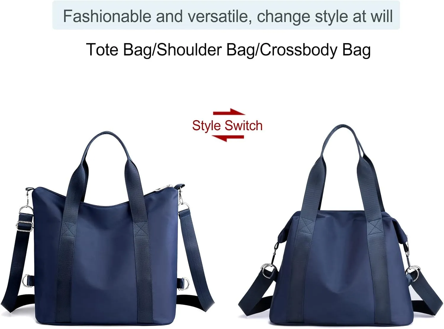 Nylon Crossbody Bags for Women Shoulder Tote Bag Waterproof Messenger Bag Satchel Women's Handbags Purses