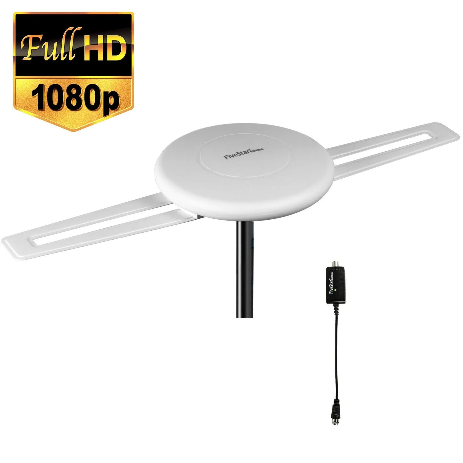 Omni Directional Outdoor HDTV Antenna, 150 Mile Long Range Amplified
