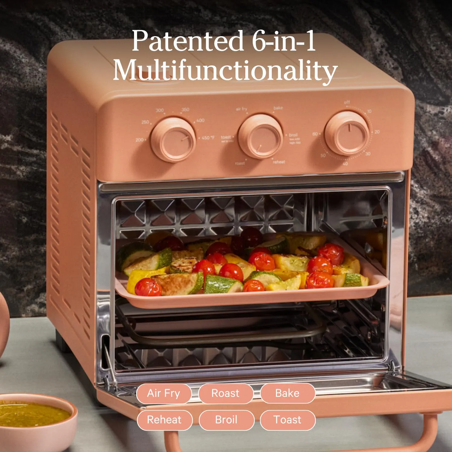 Our Place Wonder Oven Essentials Kit | Extra Air Fryer Basket & Nonstick Ceramic-Coated Bake Pan | Oven Safe, Eco-Friendly | Steam