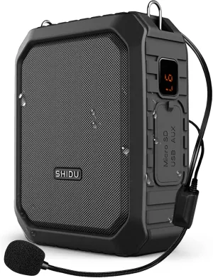 Personal Voice Amplifier for Teachers - Portable Speaker with Wired Headset Microphone 18W Waterproof IPX5 Waistband Voice Enhancer Megaphone for Indoor and Outdoor Activities, Teaching, Speech
