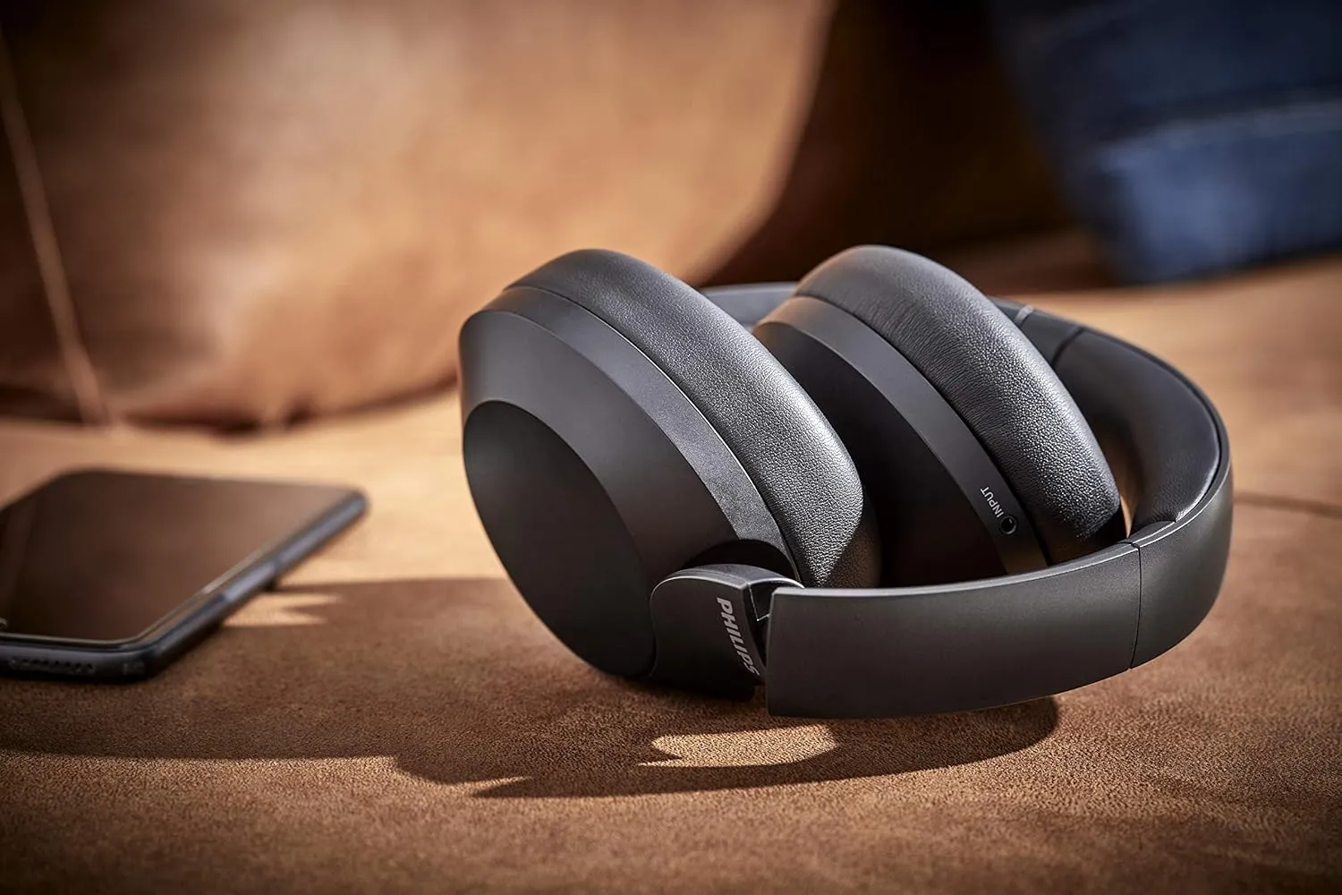 Philips PH805 Active Noise Canceling (ANC) Over Ear Wireless Bluetooth Performance Headphones w/Hi-Res Audio, Comfort Fit and 30 Hours of Playtime (TAPH805BK)