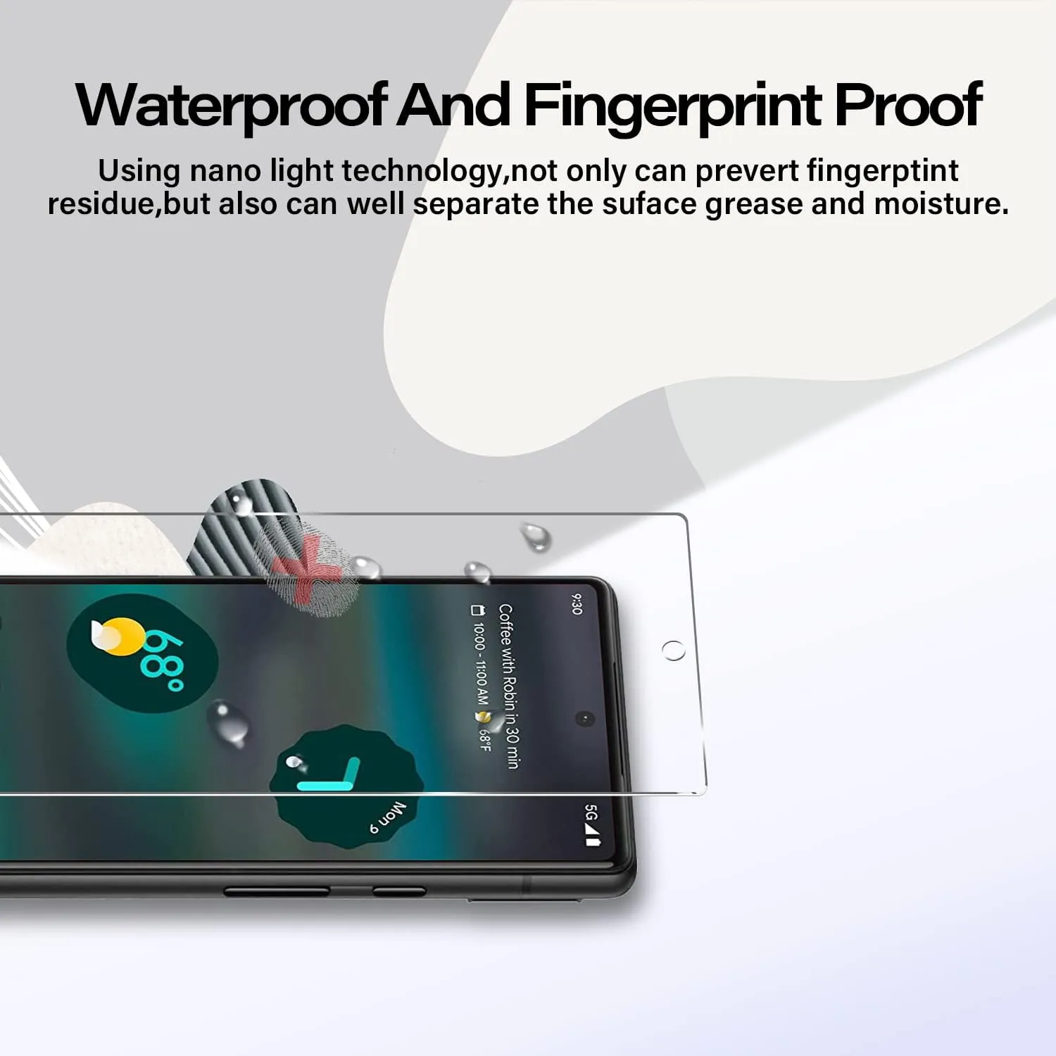 Pixel 6a Tempered Glass Screen Protector   Camera Lens Protector [ 2   2 Pack ][Fingerprint Unlock] [Anti-Scratch] [Case Friendly] HD Clear Protective Film for Google Pixel 6a